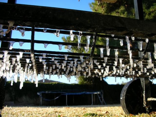 Icicles in Mesa Arizona!