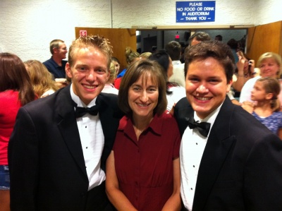 Daniel and Josh participate in Mountain View Choir Concert