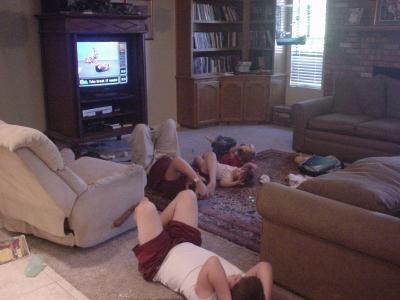 A family that exercises together...