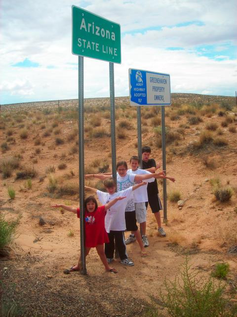 One foot in Arizona and the other in Utah